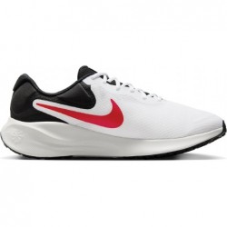 Chaussures de course sur route Nike Revolution 7 pour homme (FB2207-102, BLANC/ROUGE FEU-NOIR-PHOTON DUST)