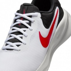 Chaussures de course sur route Nike Revolution 7 pour homme (FB2207-102, BLANC/ROUGE FEU-NOIR-PHOTON DUST)