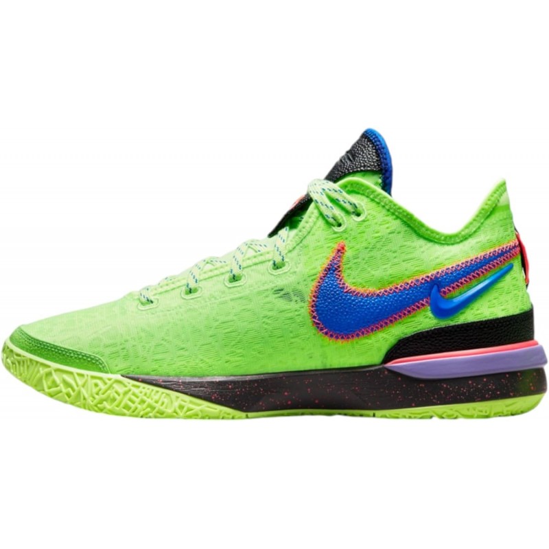 Nike Zoom Lebron NXXT GEN pour homme Orewood Brown/Coral DR8784 100 (Vert fantôme/Violet spatial/Noir/Bleu coureur)